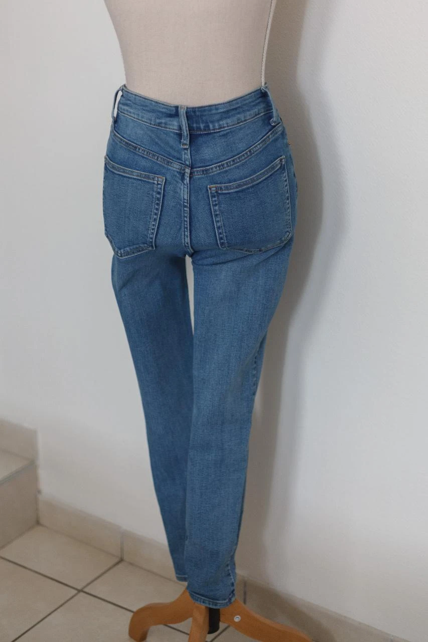 High-waisted skinny jeans H&M - Light denim blue - Size 36 - Very good condition – photo 4